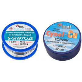 Topex 44E745 Набiр TOPEX для пайки мiдних систем,припой, флюс