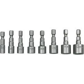 Topex Головки торцеві, набір 8 од., 1/4", 5-13 мм