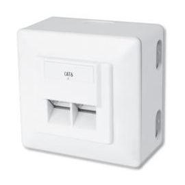 Digitus Настінна розетка cat. 6 STP 2xRJ45 8P8C, для зовнішньої проводки