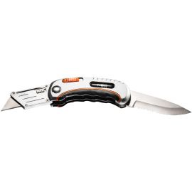 Neo Tools Ніж складаний, 2 наконечники, 5 трапецієподібних лез у наборі, чохол