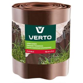 Verto Стрічка газонна, бордюрна, 15см x 9м, коричнева