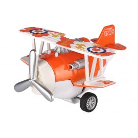 Same Toy Літак металевий інерційний Aircraft світло, музика, помаранчевий