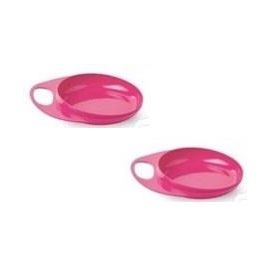 Nuvita Тарілка для годування Easy Eating (пласка 2шт.)[NV8451Pink]