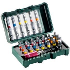 Metabo Біти BitBox, набір 29шт, 1/4", магнітний бітотримач, перехідник, SL,PH,PZ,H,T, сталь S2, кейс
