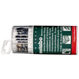 Metabo Набір 18 шт. (Камінь, метал, дерево 3-10 мм)