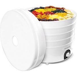 ARDESTO Сушарка для продуктів  FDB-5385, 520Вт, піддонів -5x4см, діаметр-38,5см, макс-70°С, рег.темп, пластик , білий