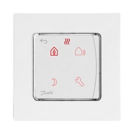 Danfoss Терморегулятор Icon Display, +5...35 °C, програмований, дротовий, накладний, 230V, білий