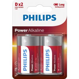 Philips Батарейка Power Alkaline лужна DLR20) блістер, 2 шт
