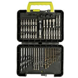 Ryobi Набір біт та свердел RAK60DDF, 60шт. (39 біт та насадок+21 свердло)
