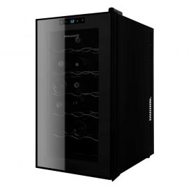 Philco Винна шафа PW18F 65см/18 пляшок/47л./температур 12-18 С/Led-підсвітка/сенсор/дисплей/ чорний
