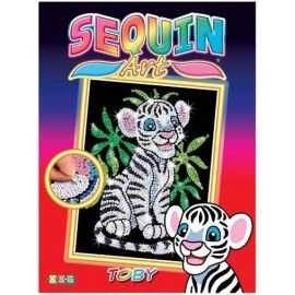 Sequin Art Набір для творчості RED Білий тигр Тобі