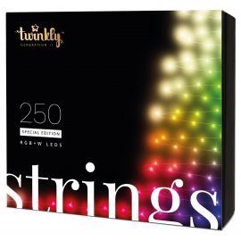 Twinkly Smart LED Гірлянда Twinkly Strings RGBW 250, Gen II, IP44, довжина 20м, кабель чорний