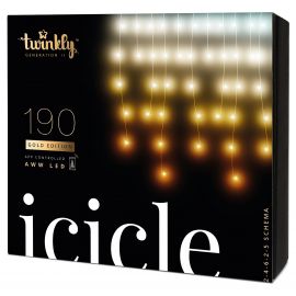 Twinkly Smart LED Гірлянда Twinkly Icicle AWW 190, Gen II, IP44, довжина 5м, кабель прозорий