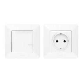 Legrand Набір упр. ел. приладами (smart-розетка + smart-вимикач) (Valena Life with NETATMO)[Білий]