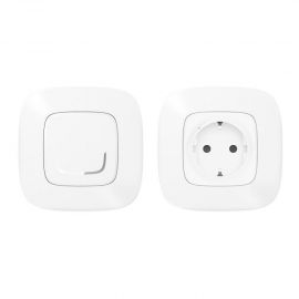 Legrand Набір упр. ел. приладами (smart-розетка + smart-вимикач) (Valena Allure with NETATMO)[Білий]