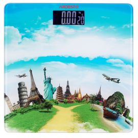 ARDESTO Ваги підлогові TRAVEL, 150кг, 2хААА в комплекті, скло, різнокольорові
