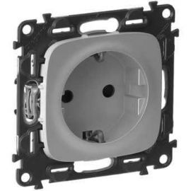 Legrand Valena ALLURE 753920 Розетка 2К+З штор. АЛМ