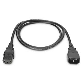 Digitus Кабель живлення C14-C13 M/F, 1.2m, 0.75qmm, black