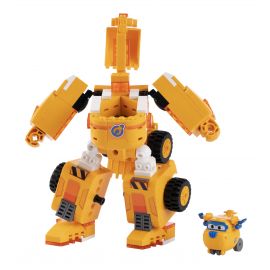 Super Wings Конструктор-трансформер Small Blocks 2-in-1 Buildable Transforming Vehicle Donnie, Донні