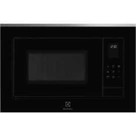 Electrolux Мікрохвильова піч вбудована, 25л, електрон. керування, 900Вт, гриль, дисплей, чорний+нерж