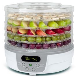 ARDESTO Сушка для продуктів FDB-5321T - 250Вт/ 5 піддонів вис. 3см/ діаметр 32см/ рег. темп./ таймер/ біла