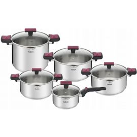 Tefal Набір посуду Cook&Clip, 10 предметів (G723SA74)