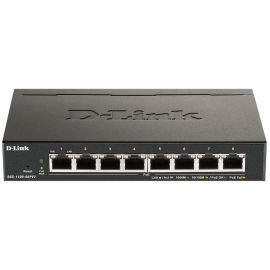 D-Link Комутатор DGS-1100-08PV2 8xGE PoE 64Вт, EasySmart