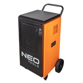 Neo Tools Осушувач повітря промисловий, 950Вт, 250м2, 400 м3/год, 70л/добу, безперервний злив, LCD дисплей, прогр.часу роботи, IP22