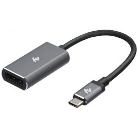 2E Адаптер USB-C > DisplayPort, 0.2м, сірий