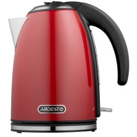 ARDESTO Електрочайник EKL-F340R 1.7л/2200Вт/strix контроль/нерж. сталь/червоний