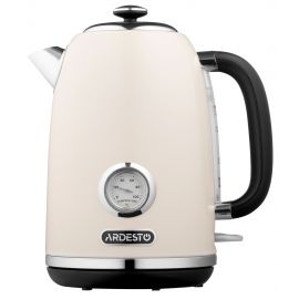 ARDESTO Електрочайник EKL-F410BG 1.8л/2200Вт/strix контроль/нерж. сталь/індикатор температури/бежевий