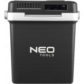Neo Tools Холодильник мобільний, 2в1, 26л, 230/12В, підігрів 55Вт, охолодження 60Вт, електронна панель, USB-порт, 3.8кг