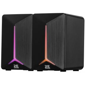 2E Gaming Акустична система Speakers SG300 2.0 RGB 3.5mm Black