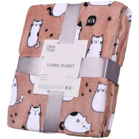 ARDESTO Плед Flannel, 160х200см, котики, 100% поліестер