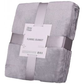 ARDESTO Плед Flannel, 200х220см, сірий, 100% поліестер