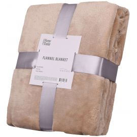ARDESTO Плед Flannel, 160х200см, беж, 100% поліестер