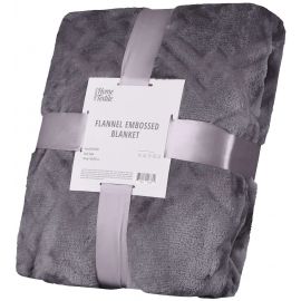 ARDESTO Плед Embossed, 160х200см, сірий, 100% поліестер