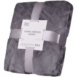 ARDESTO Плед Embossed, 200х220см, сірий, 100% поліестер