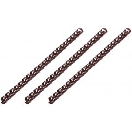 2E Пластикові пружини для біндера, 19мм, chocolate 100pcs