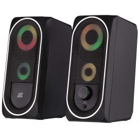 2E Акустична система PCS234 RGB, 2.0, USB, Black