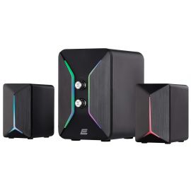 2E Акустична система PCS301 RGB, 2.1, USB, Black