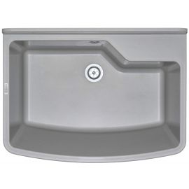 Deante Мийка кухонна Garden, полістирол, прямокут., без крила, 610х445х302мм, чаша - 1, до стіни, сірий