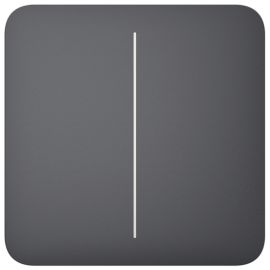 Ajax Кнопка для двоклавішного вимикача SoloButton 2-gang for LightSwitch, Jeweler, бездротовий, graphite