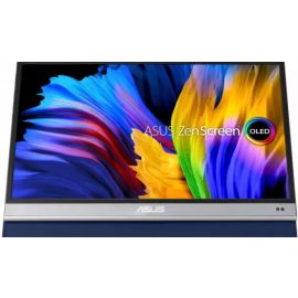 ASUS Монітор портативний 13.3" ZenScreen MQ13AH mHDMI, 2xUSB-C, OLED, 1ms, DCI-P3 100%, HDR10, Cover