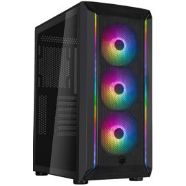 SilverStone Корпус FARA FA511Z-BG, без БЖ, 2xUSB3.0, 3x120mm ARGB fan, TG Side Panel, ARGB light strip, ATX, Black