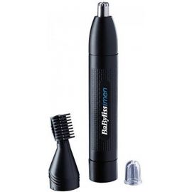 BaByliss Тример для стрижки волосся в носі і вухах, 2 насадки, чорний