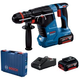 Bosch Перфоратор GBH 187-LI ONE Chuck акумуляторний, 2*18 В 5 Аг, с 2 акб GBA 18V 5.0Ah, 2.4 Дж, 980 об/хв, 2.9 кг