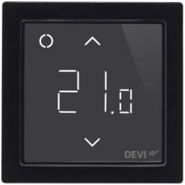 DEVI Терморегулятор DEVIreg Smart (+ 5 + 45С), Wi-Fi, 85 х 85мм, макс. 16A, чорний