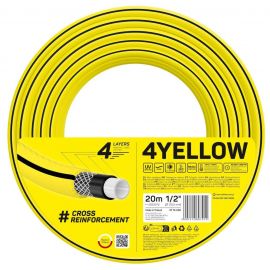 Cellfast Шланг садовий 4YELLOW 1/2" 20м, 4 шари, до 20 Бар, -10…+50°C