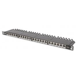 Digitus Патч-панель 19' 0,5U STP Cat.6а 24 порти, зібрана, RAL 9005